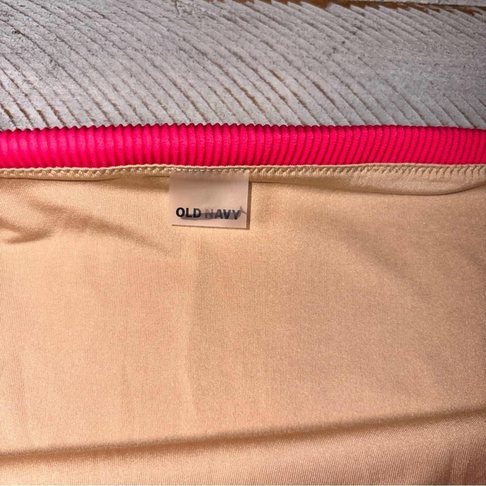 Old Navy Bikini BOTTOM 4XL Swimsuit Bathing Suit Pink Ribbed - Picture 2 of 13